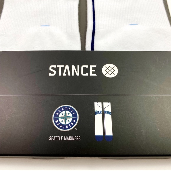 Stance MLB Seattle Mariners Home Crew Socks 6-8.5 - Picture 2 of 5